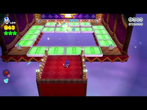 Super Mario 3D World (Switch) 1-5 100% Speedrun - Time: 73