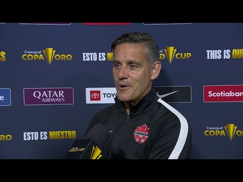 John Herdman speaks to the media