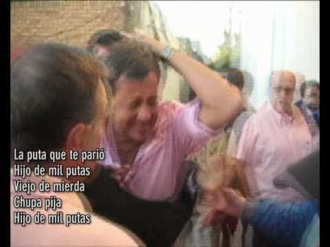 Julio Rios puteando, casi a las piñas