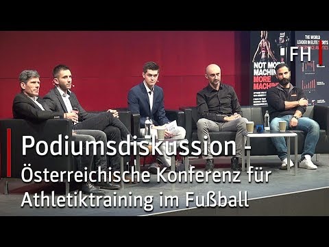 Podiumsdiskussion, Österreichische Konferenz für Athletiktraining im Fußball