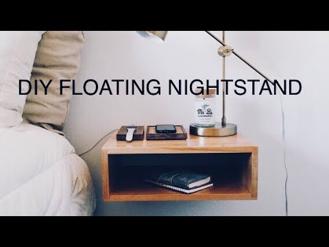 Floating night stand DIY