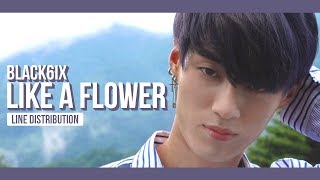 BLACK6IX - Like a Flower Line Distribution (Color Coded)