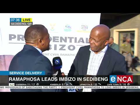 Service Delivery Ramaphosa leads imbizo in Sedibeng