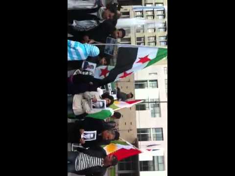 Berlin demo vor der syrischen Botschaft 7.10.2011