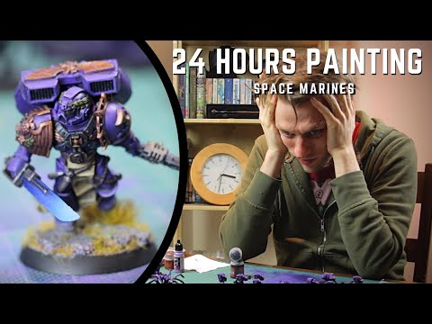 Can I paint 2000 points of Warhammer 40k Space marines in 24 hours?