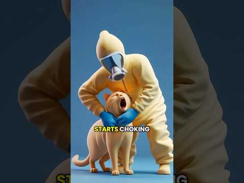 Do this if your cat starts choking 🐱 #shorts #cats