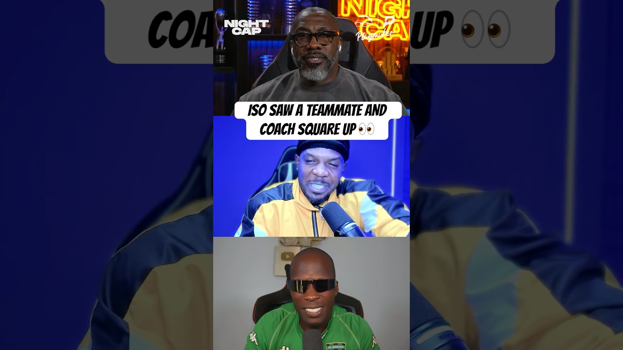 That time Iso Joe witnessed his teammate and coach square up in practice 👀😂 #Nightcap #NBA