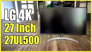 New! Unboxing & Setup of LG 27 Inch 4k HDR Monitor Model 27UL500-W (Initial Review)