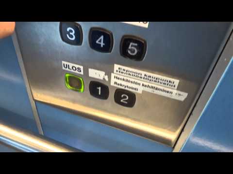 AMAZING Old 1986 KONE M Traction Elevators/Lifts@Kamreerintie, Espoo, Finland