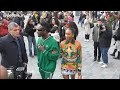 Mr Eazi & Temi Otedola - Casablanca Fall Winter 2024/2025 fashion show in Paris - 28.02.2024