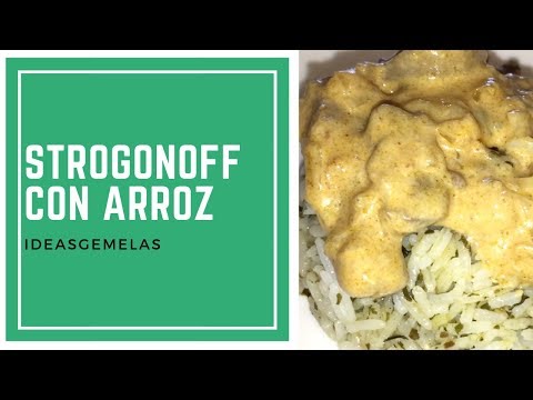 RECETA: COMO HACER STROGONOFF CON ARROZ | HOW TO MAKE RICE STROGONOFF