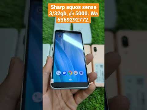 Sharp aquos sense 4g mobile  3/32gb, @ 5000. Wa 6369292772. quick booking. Ritchie street YouTube.