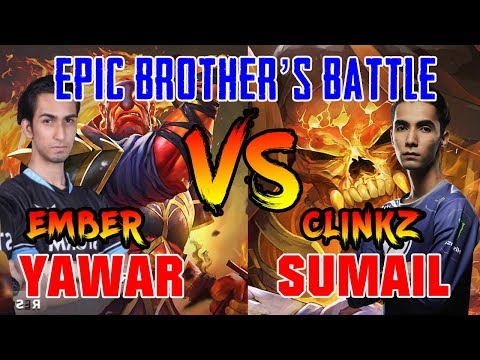 [EPIC] Sumail vs Yawar midlane battle Dota 2 New Patch Ember vs Clinkz game