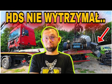 TO MOGŁO SIĘ ŹLE SKOŃCZYĆ!!! Rama ciężarówki SPADŁA podczas załadunku!
