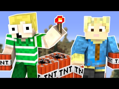 Dansk Minecraft - TNT TRAP CHALLENGE!!