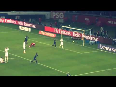 Lucas Moura First Goal in Ligue 1 ( PSG 1 - 0 Marseille ) 24 02 2013
