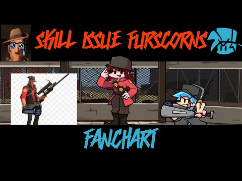 Skill Issue Furscorns Remix V2 FANCHART | Fanmade Vs Mann Co Remix