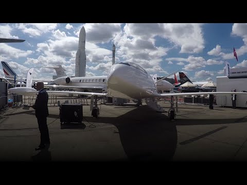 Several electric and hybrid plane makers are displaying their wares at the Paris Air Show.