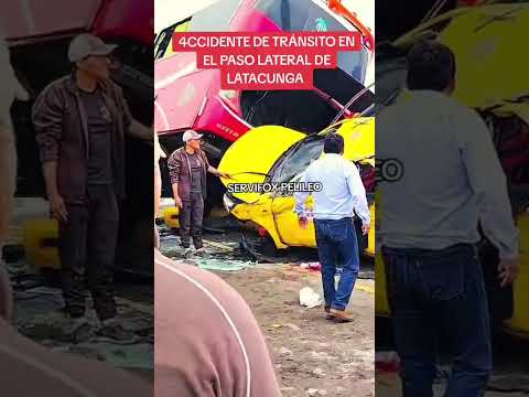 🚨 4CCIDENTE DE TRÁNSITO | SAQUISILÍ – COTOPAXI.Hace pocos minutos#noticias #latacunga