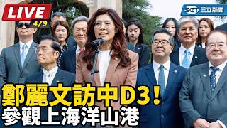 鄭麗文訪中D3！參觀上海洋山港