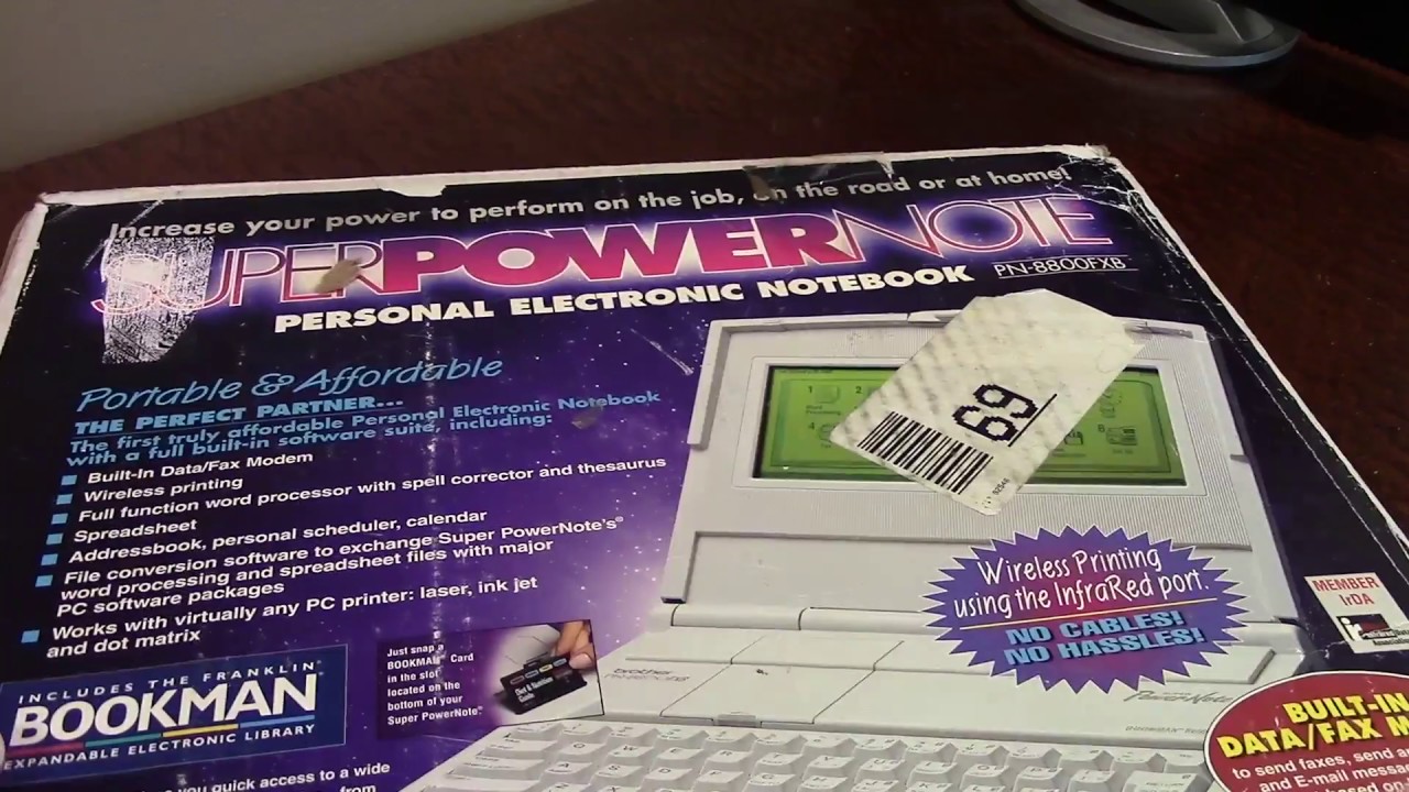 Unboxing a Package from a Viewer - 1996 Brother Super PowerNote
