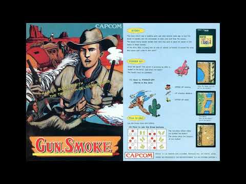 Gun.Smoke (ARC): 21 - Stage 6 Boss Introduction BGM / 22 - Stage 6 BGM / 23 - Restart / 24 - Extend