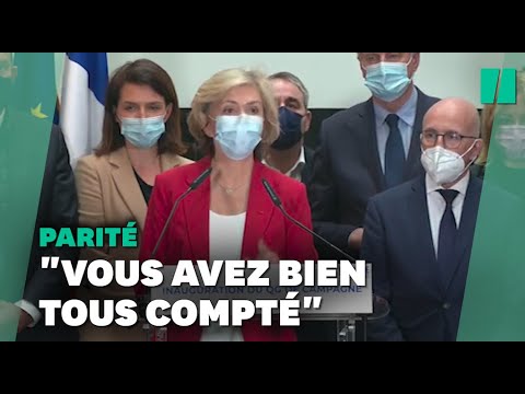 Valérie Pécresse vante une équipe totalement paritaire, mais...