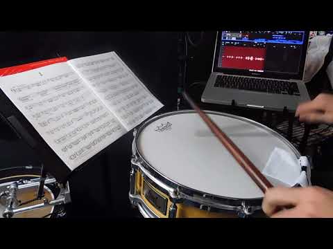 Advanced Snare Drum Studies Etude 3 80bpm Mitchell Peters