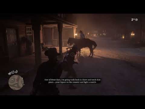 RDR2 Del Lobo encounter in Armadillo bar