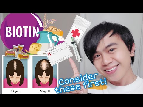 Before taking BIOTIN for HAIR LOSS & HAIR THINNING