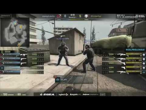 CS:GO ESL Pro League - WinterFox vs. compLexity (Overpass)