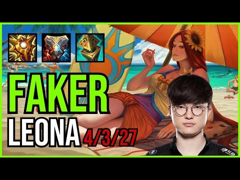 FAKER - LEONA vs THRESH Support - KR Grandmaster - Patch 11.4