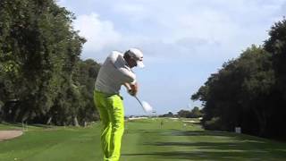 preview picture of video 'Jamie Donaldson - Golf Swing in Slow Motion / High Speed (Down the Line) Valderrama'