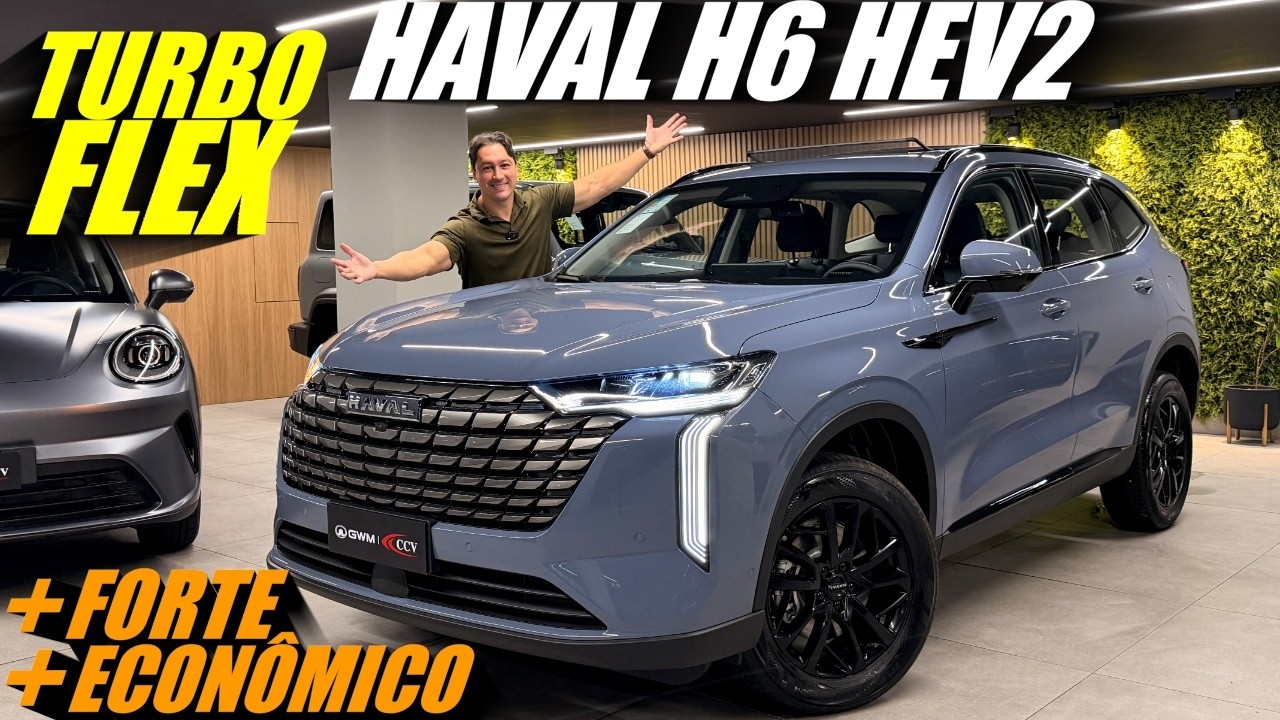 Novo GWM Haval H6 HEV2 2027 TURBO FLEX - Ficou mais FORTE e mais ECONÔMICO