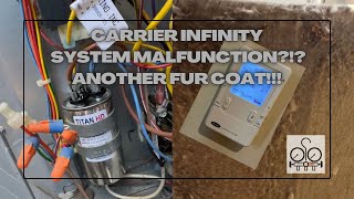 Carrier Infinity Test Mode System Malfunction!!! Titan HD Capacitor! Fur Coat Coil Cleaning!!!