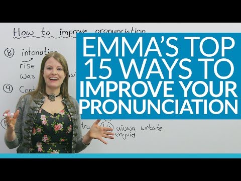 Part of a video titled 15 ways to improve your English pronunciation - YouTube