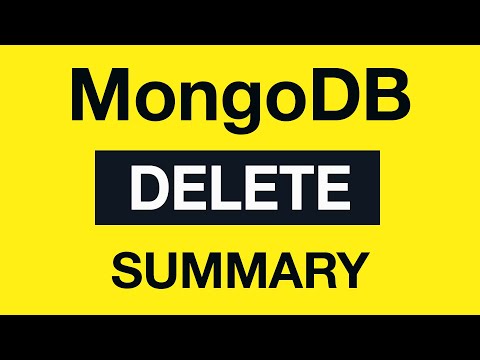 MongoDB Delete Queries 10 Delete Module Summary