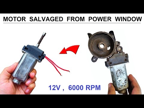 Do Not Throw Away your Car Power Window Motor 12v 10 Amps DC Motor Salvage DIY