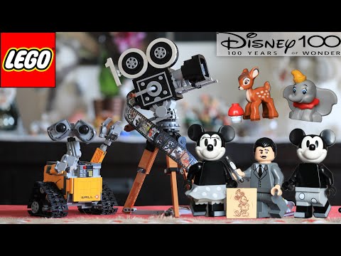 LEGO Disney 43230 La Caméra Hommage a Walt Disney, Maquette pour Adultes,  avec Mickey et Minnie Mouse - ADMI