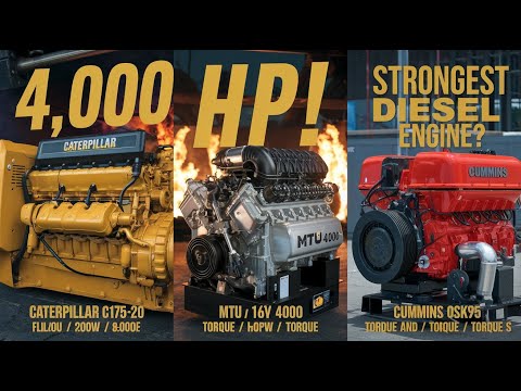 Caterpillar vs Cummins vs MTU 16V 4000: Who Builds the Strongest Engine