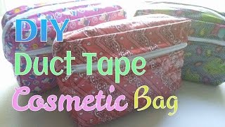 DIY- Duct Tape Cosmetic Bag Tutorial