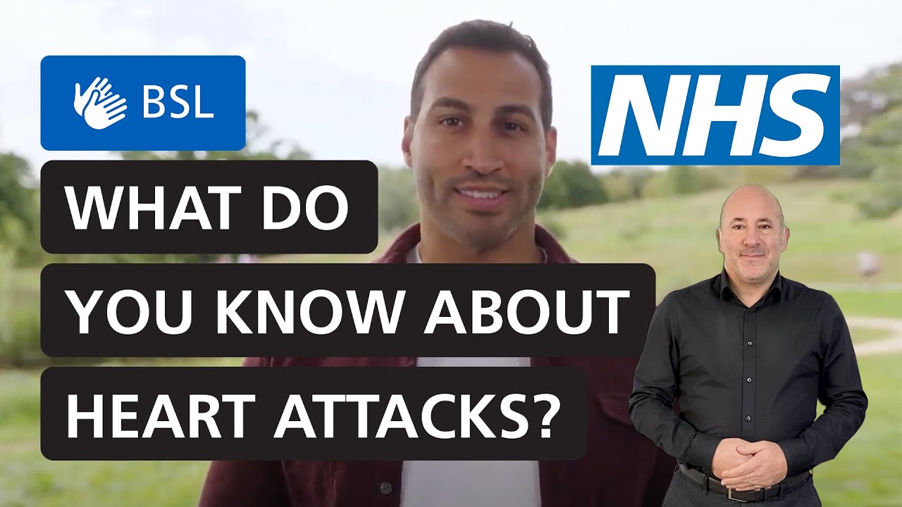 Dr Chris George talks to the public about heart attacks | NHS (BSL)
