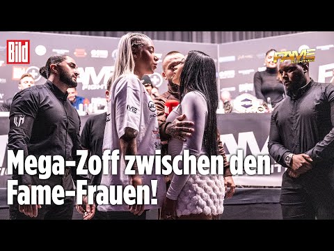 Kopfnuss für Walentina! | FAME FIGHTING 2 Pressekonferenz