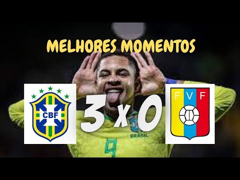 BRASIL 3X0 VENEZUELA - MELHORES MOMENTOS SUL-AMERICANO SUB20 2023.