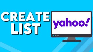How To Create List on Yahoo Mail