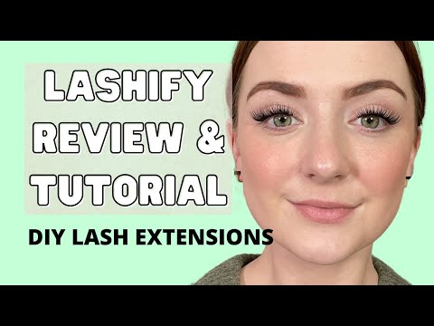 LASHIFY CONTROL KIT TUTORIAL!  How to apply at-home lash extensions