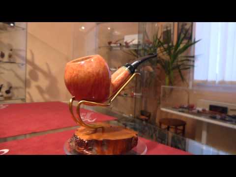 Briar pipe Clairmont half bent freehand handmade -  eBay item number: 181552444774