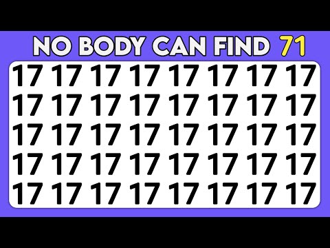 Find The Odd One Out | Full Observation Skills Test | Number and Letter edition.