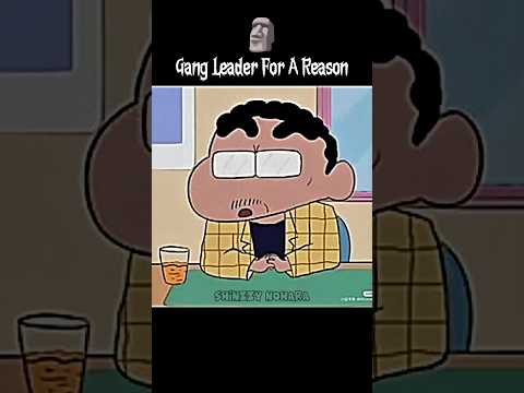 Gang Leader For A Reason 🗿 #shorts #shinchan
