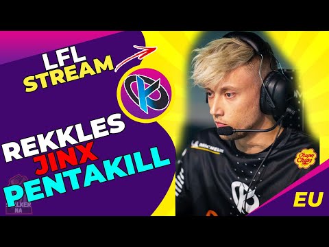 KC Rekkles Jinx PENTAKILL | LFL | Rekkles SMURFING